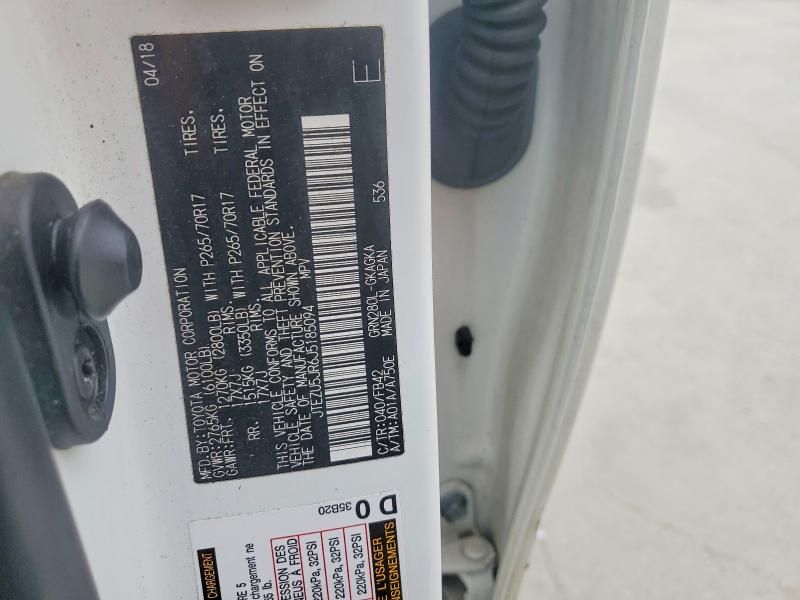 2018 Toyota 4runner SR5