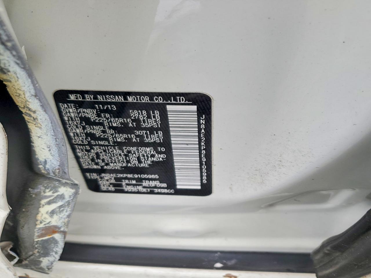2014 Nissan Quest s