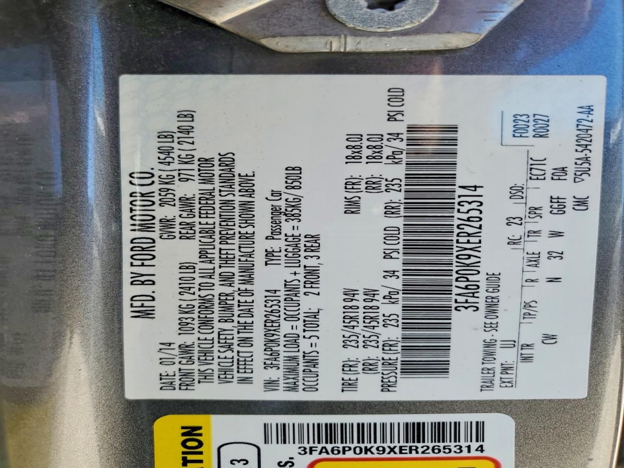 2014 Ford Fusion Titanium