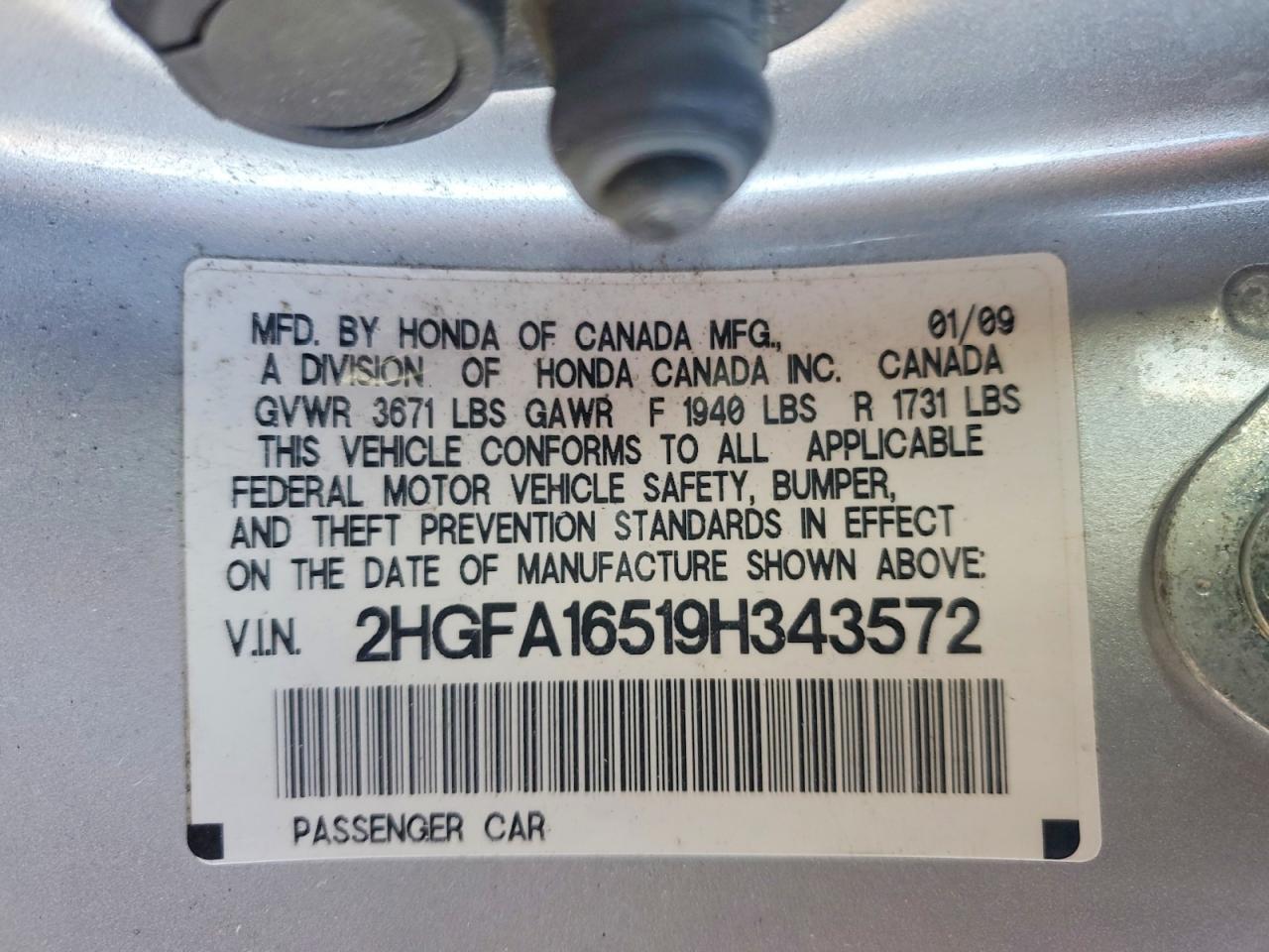2009 Honda Civic lx