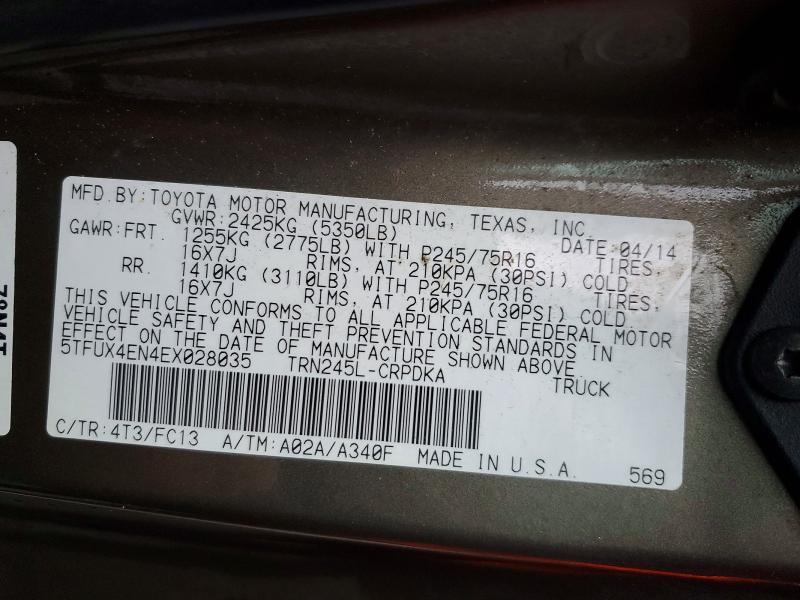 2014 Toyota Tacoma Access cab