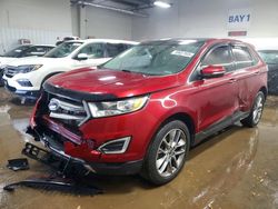 Ford salvage cars for sale: 2015 Ford Edge Titanium