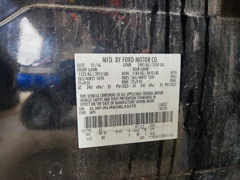 2016 Lincoln Mkx Reserve