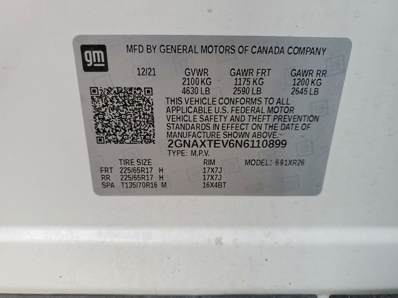 2022 Chevrolet Equinox lt