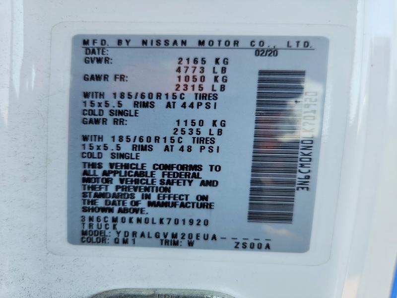 2020 Nissan Nv200