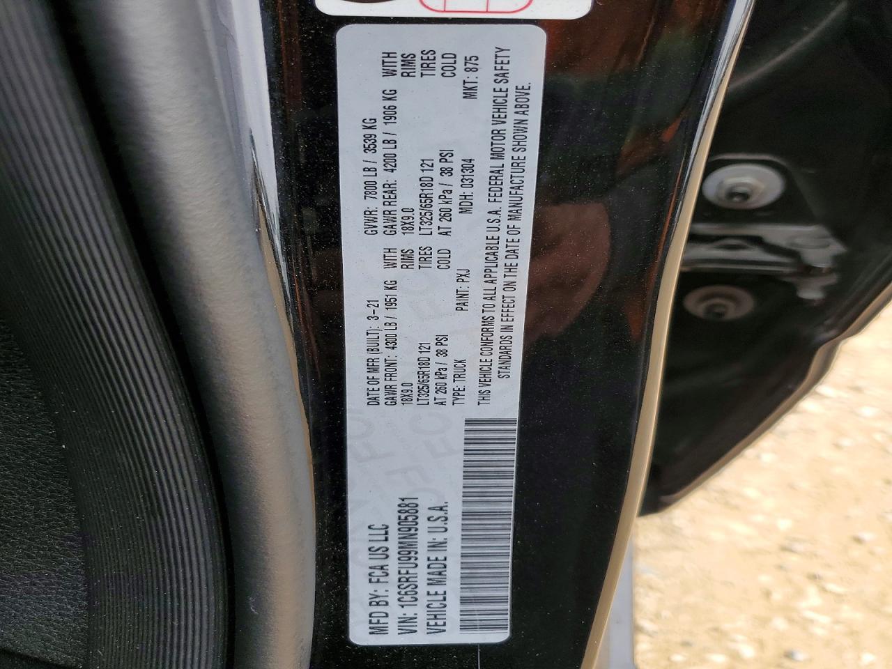 2021 Dodge Ram 1500 trx