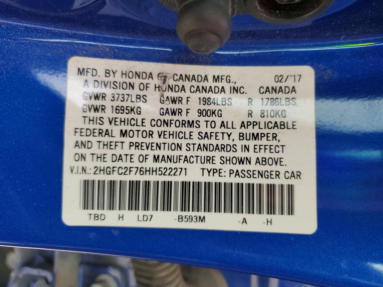2017 Honda Civic ex