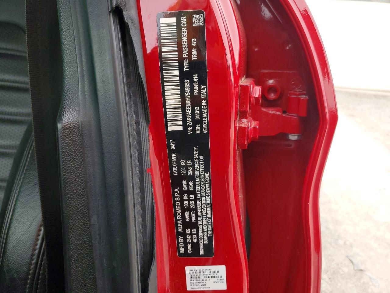 2017 Alfa Romeo Giulia ti Q4