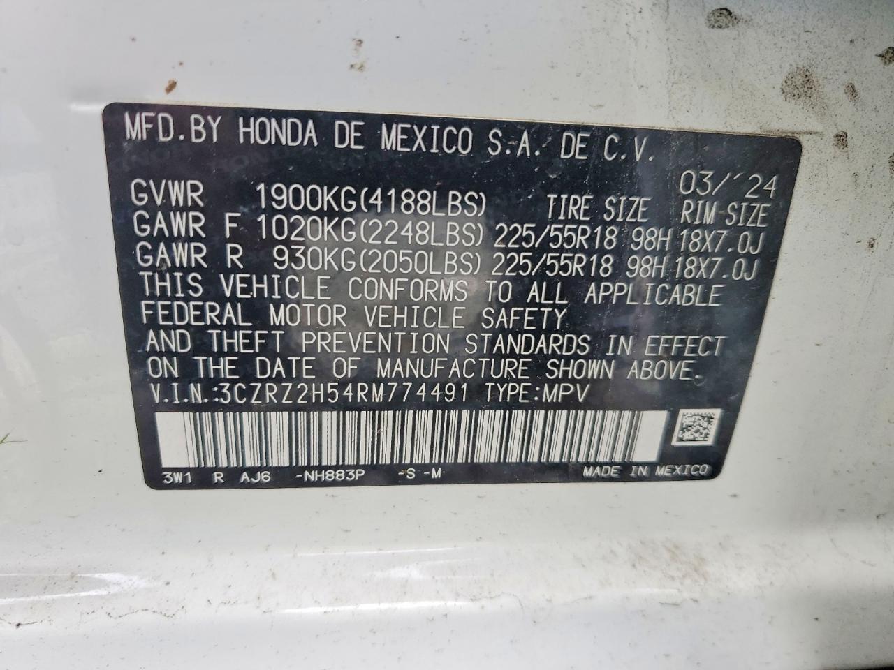 2024 Honda Hr-v Sport