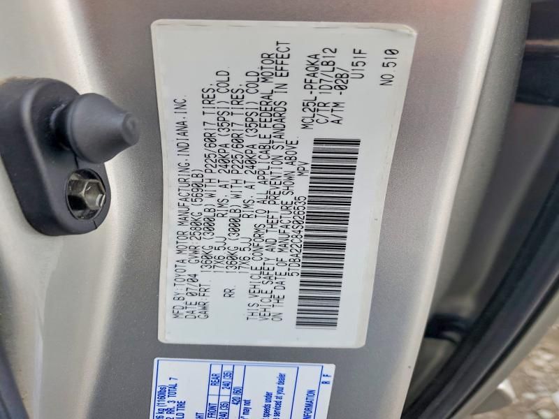 2004 Toyota Sienna xle