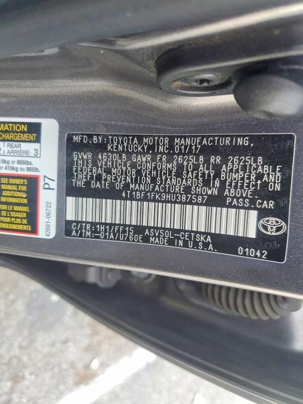 2017 Toyota Camry le