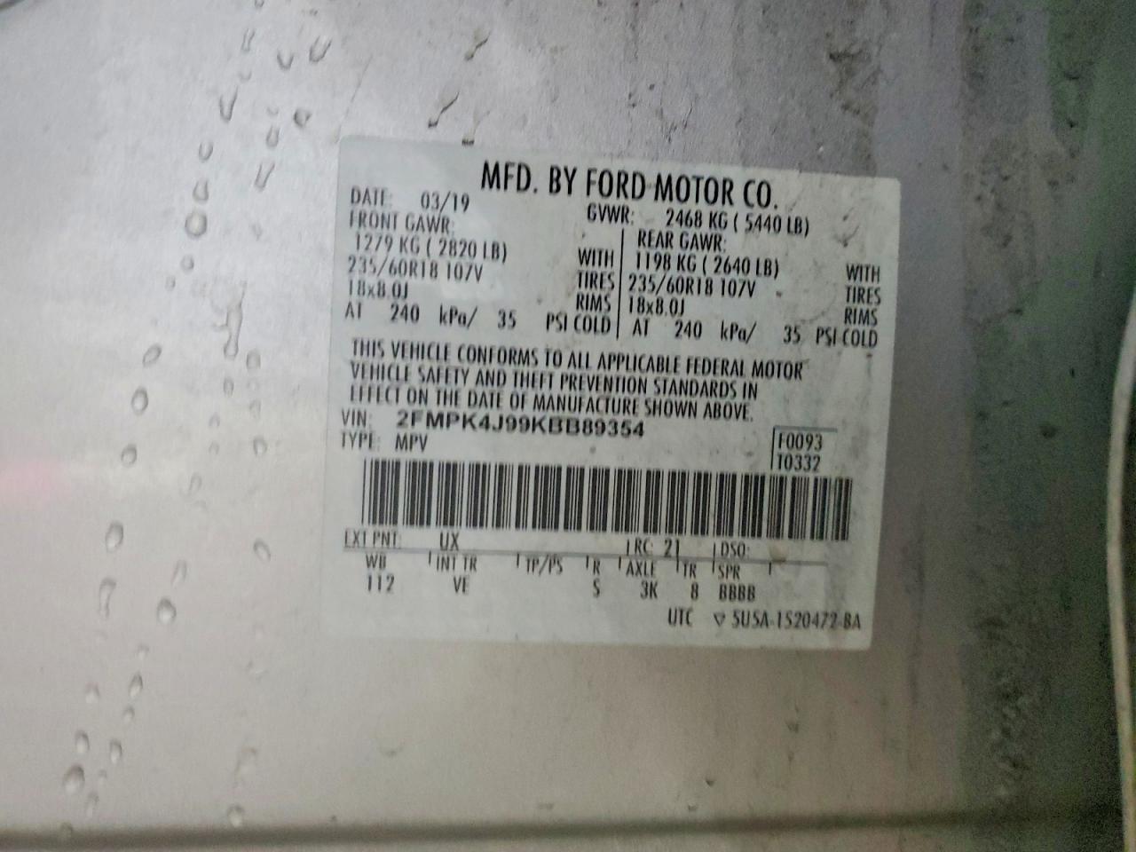 2019 Ford Edge sel