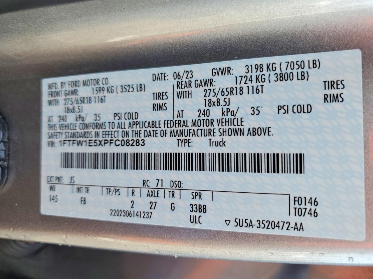 2023 Ford F150 Supercrew