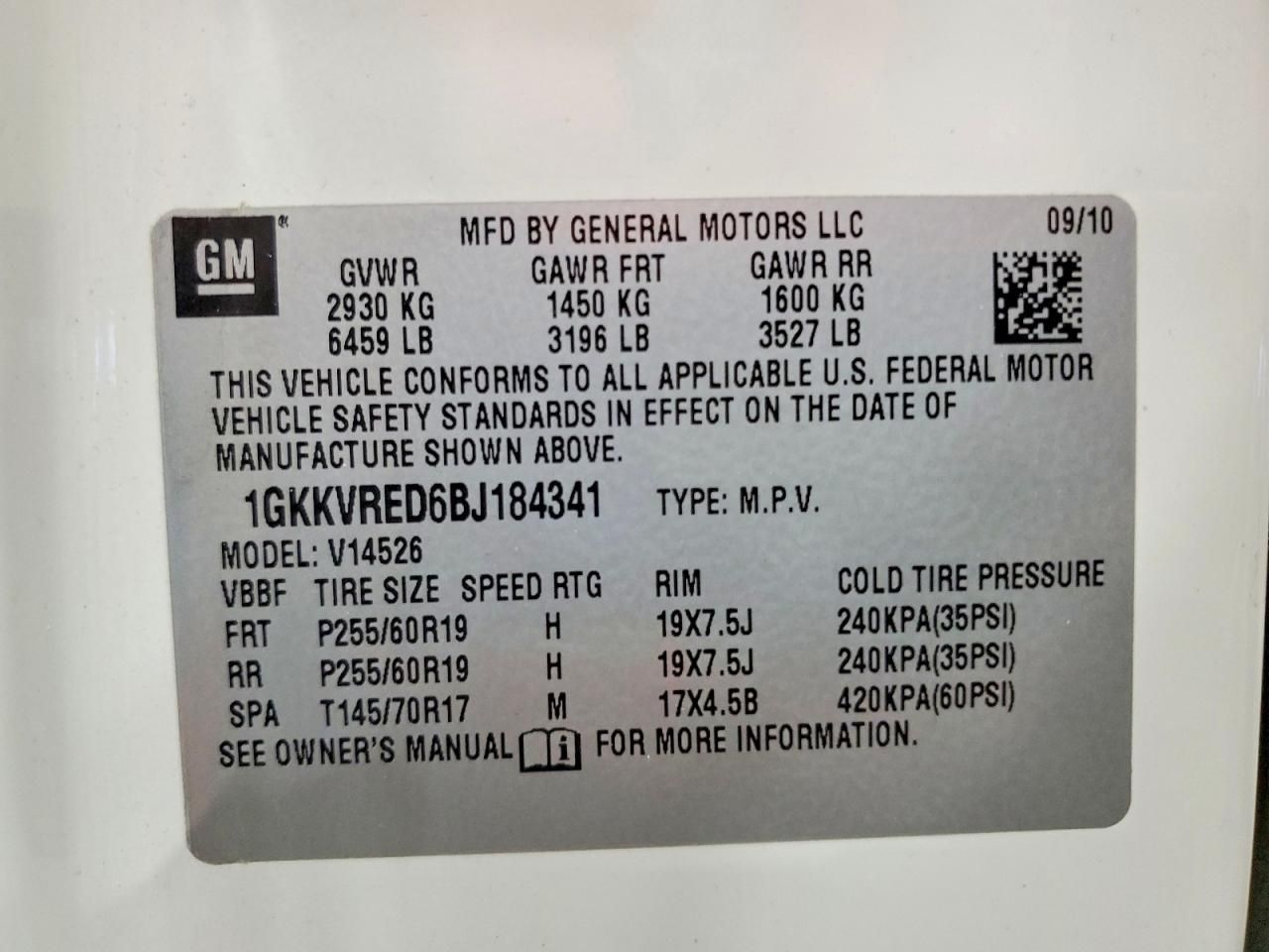 2011 GMC Acadia Slt-1