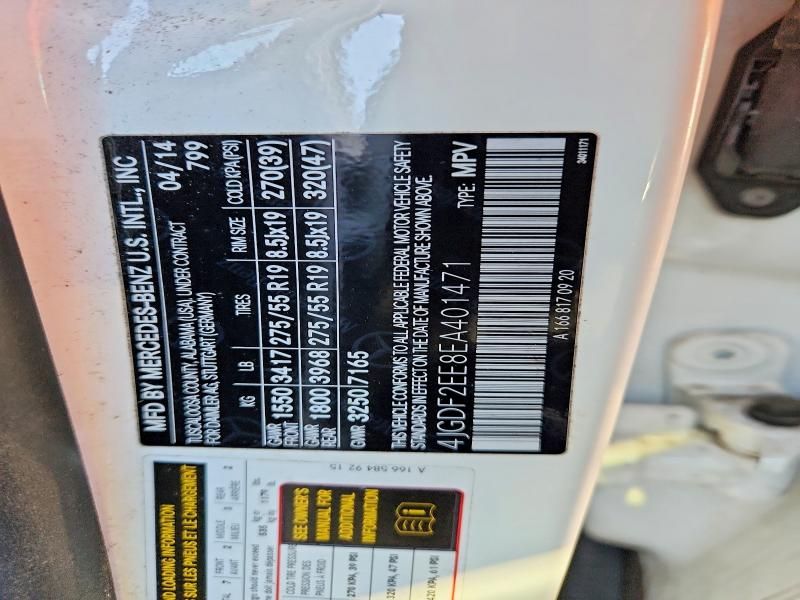 2014 Mercedes-Benz Gl 350 Bluetec