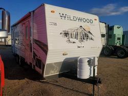 Salvage cars for sale from Copart Adelanto, CA: 2008 Wildwood BY Forest River Travel TRA-Camper