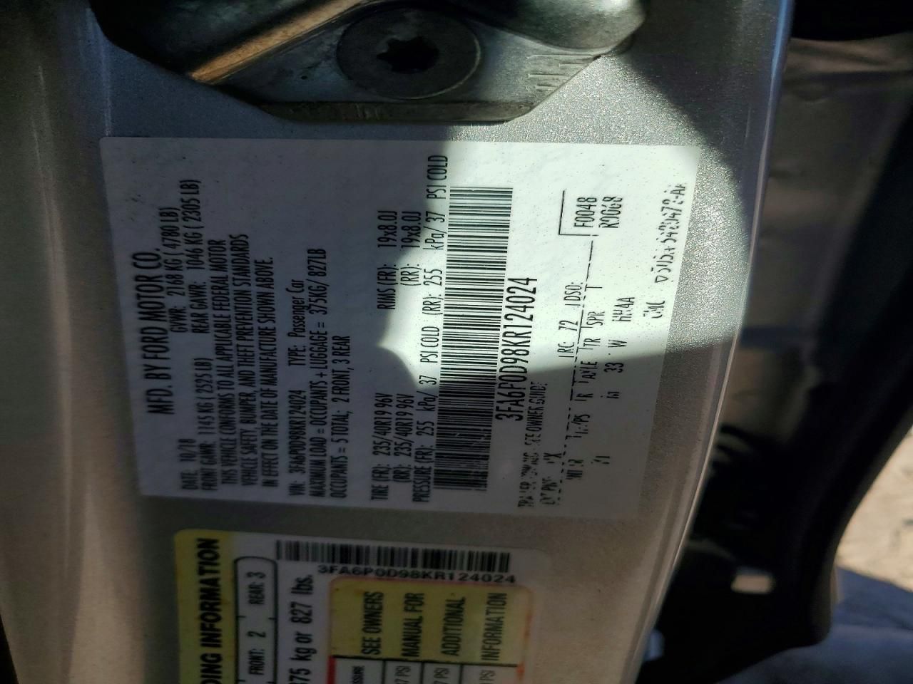 2019 Ford Fusion Titanium