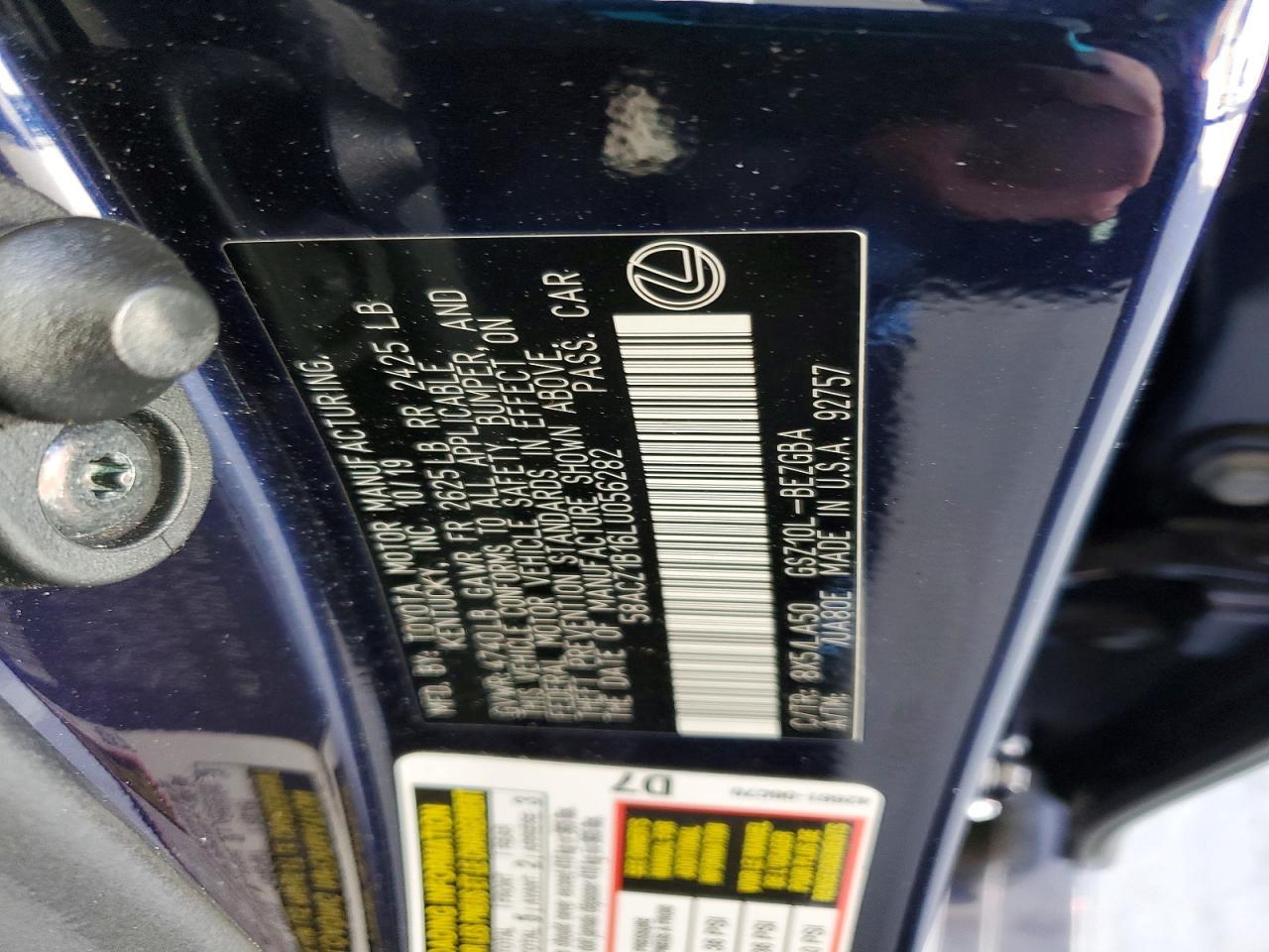 2020 Lexus Es 350 Base