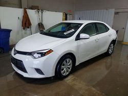 Salvage cars for sale from Copart Elgin, IL: 2016 Toyota Corolla l