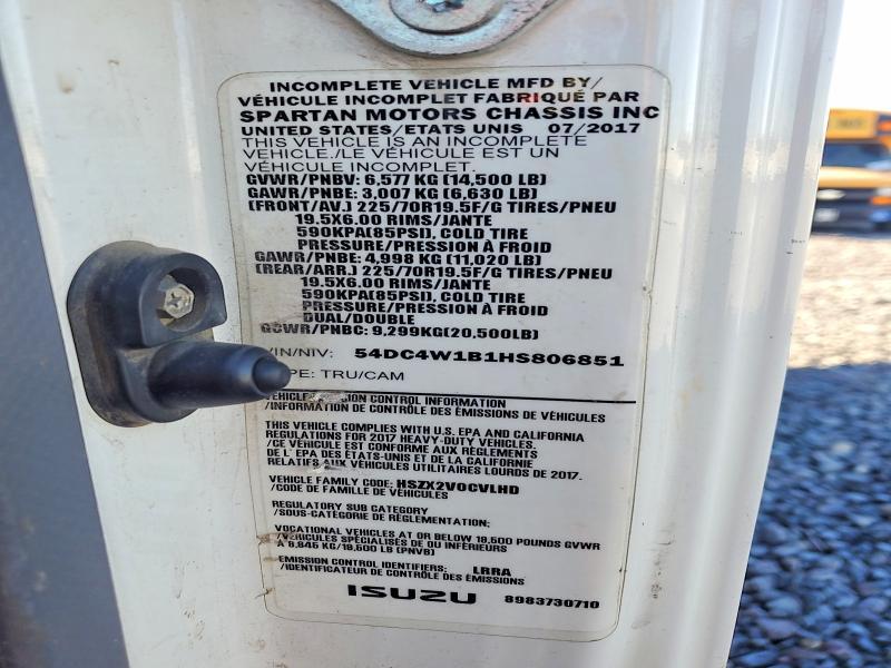 2017 Isuzu NPR HD Refuse Truck