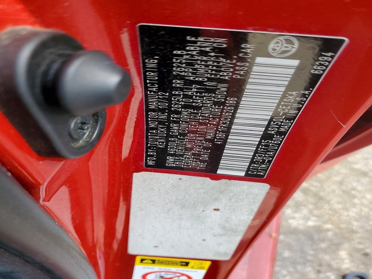 2012 Toyota Camry Base