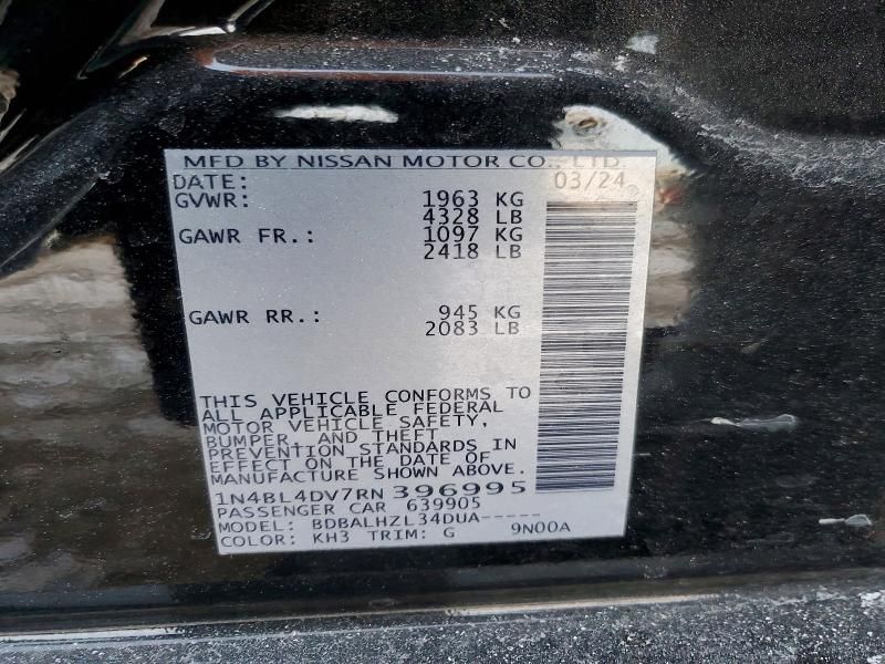 2024 Nissan Altima 2.5 sv