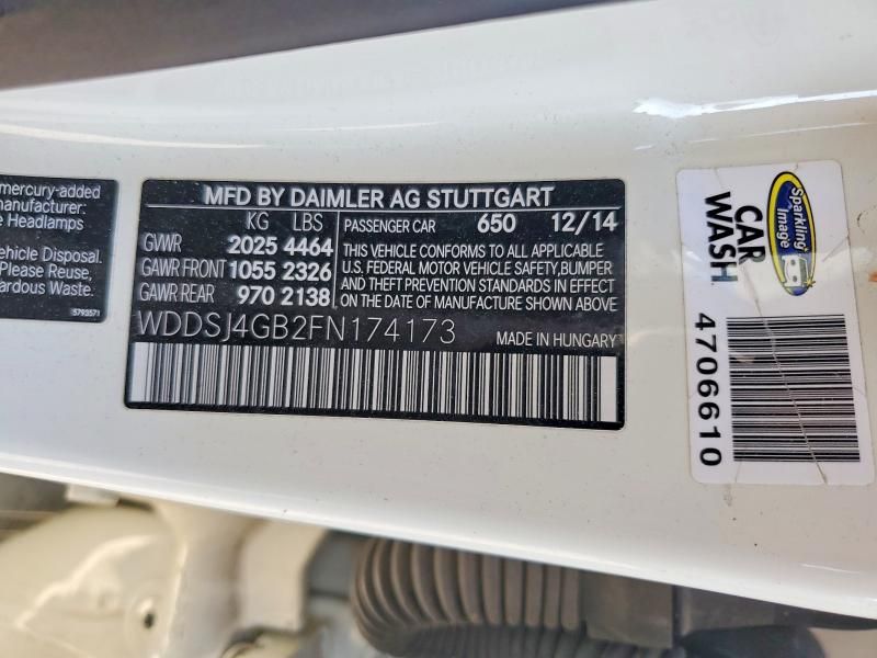 2015 Mercedes-Benz Cla 250 4matic