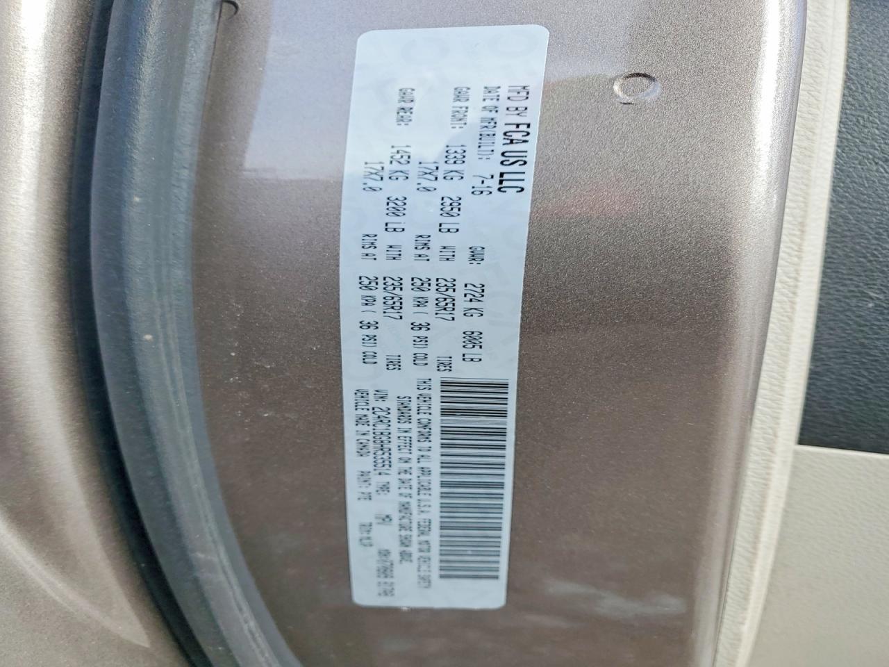 2017 Chrysler Pacifica Touring l