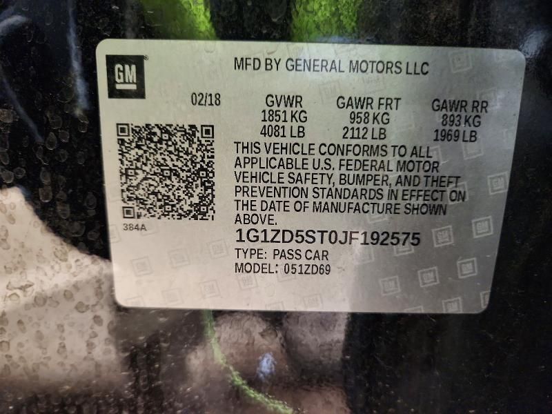 2018 Chevrolet Malibu lt