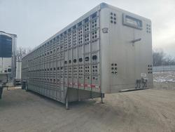 Salvage trucks for sale at Des Moines, IA auction: 2025 EBY 1995 EBY Livestock Trailer