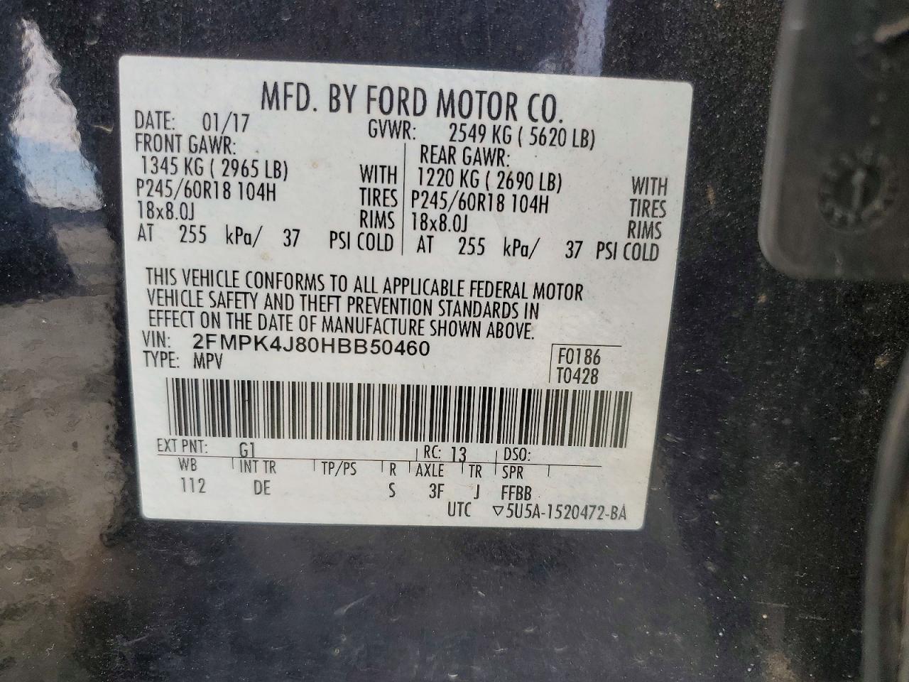 2017 Ford Edge sel