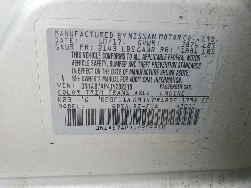 2018 Nissan Sentra s