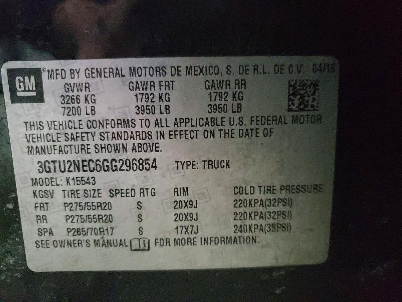 2016 GMC Sierra K1500 slt