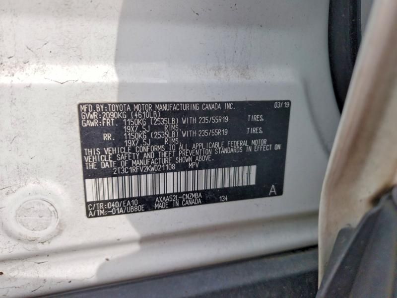 2019 Toyota Rav4 xle Premium