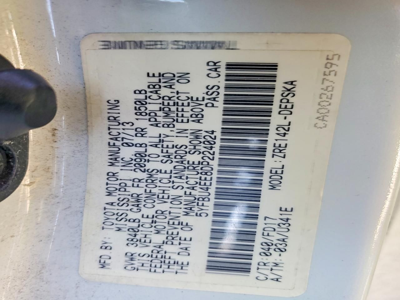 2013 Toyota Corolla s