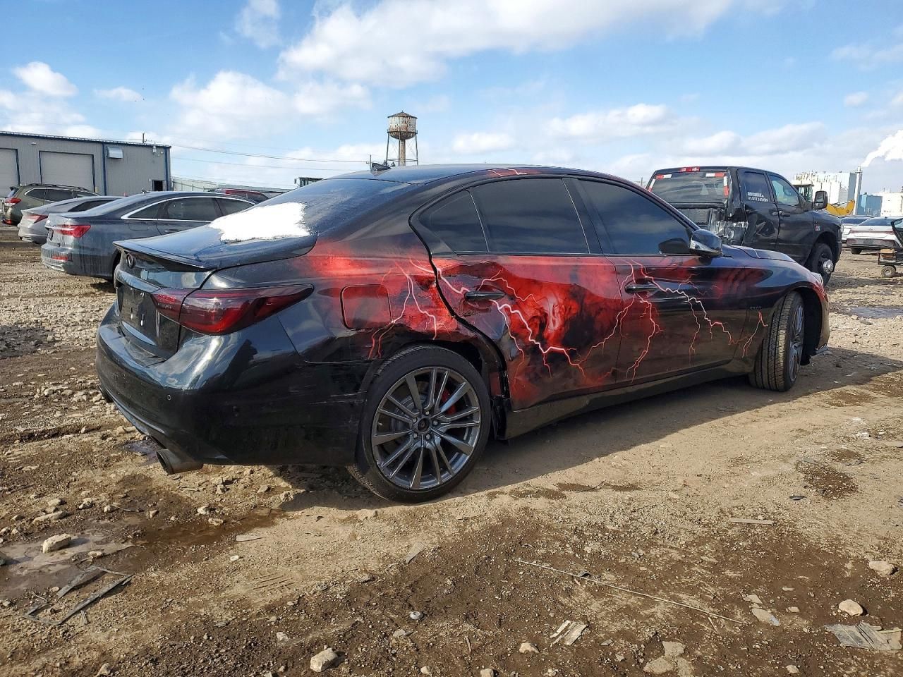 2018 Infiniti Q50 red Sport 400