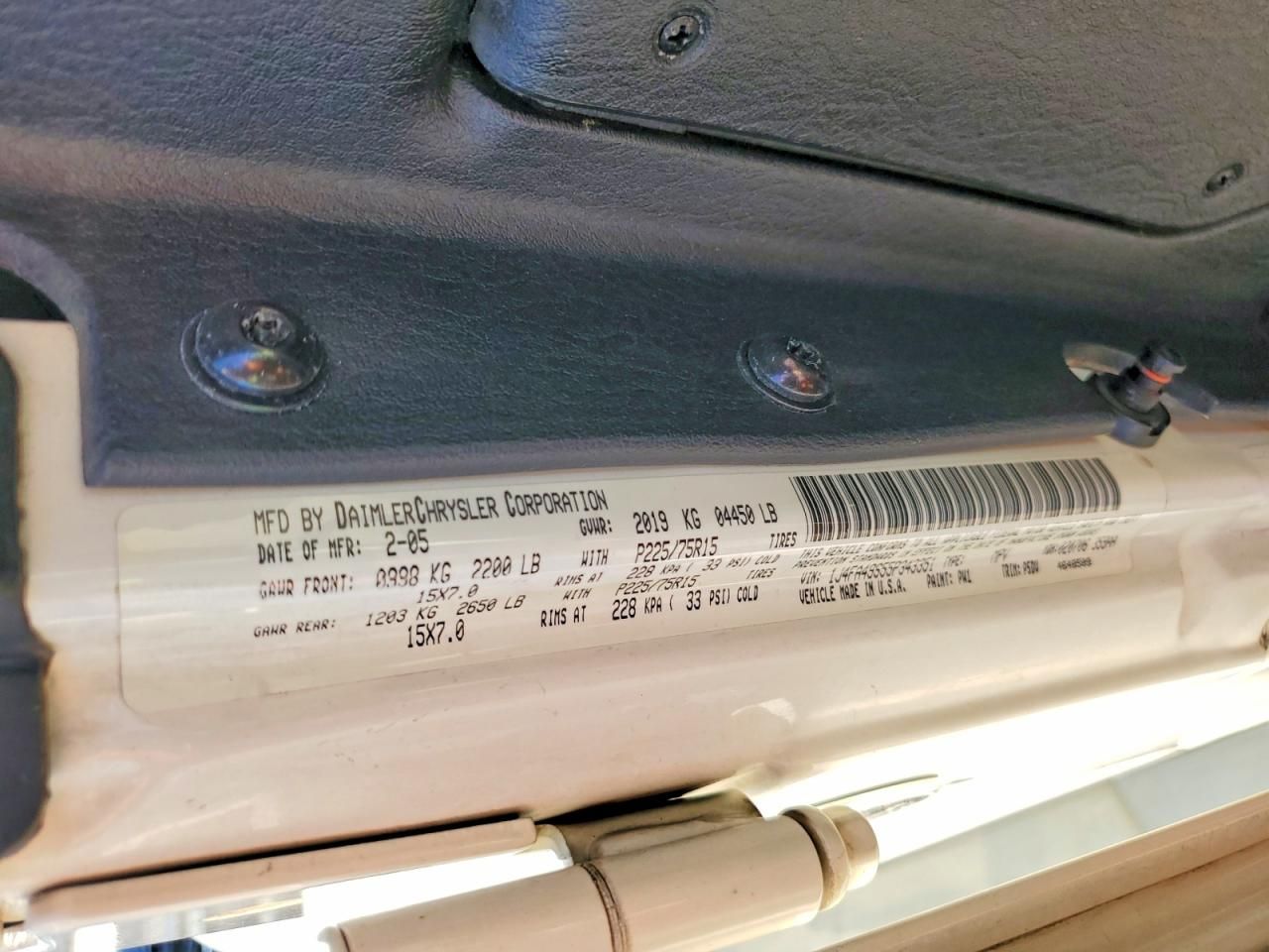 2005 Jeep Wrangler / tj Sport