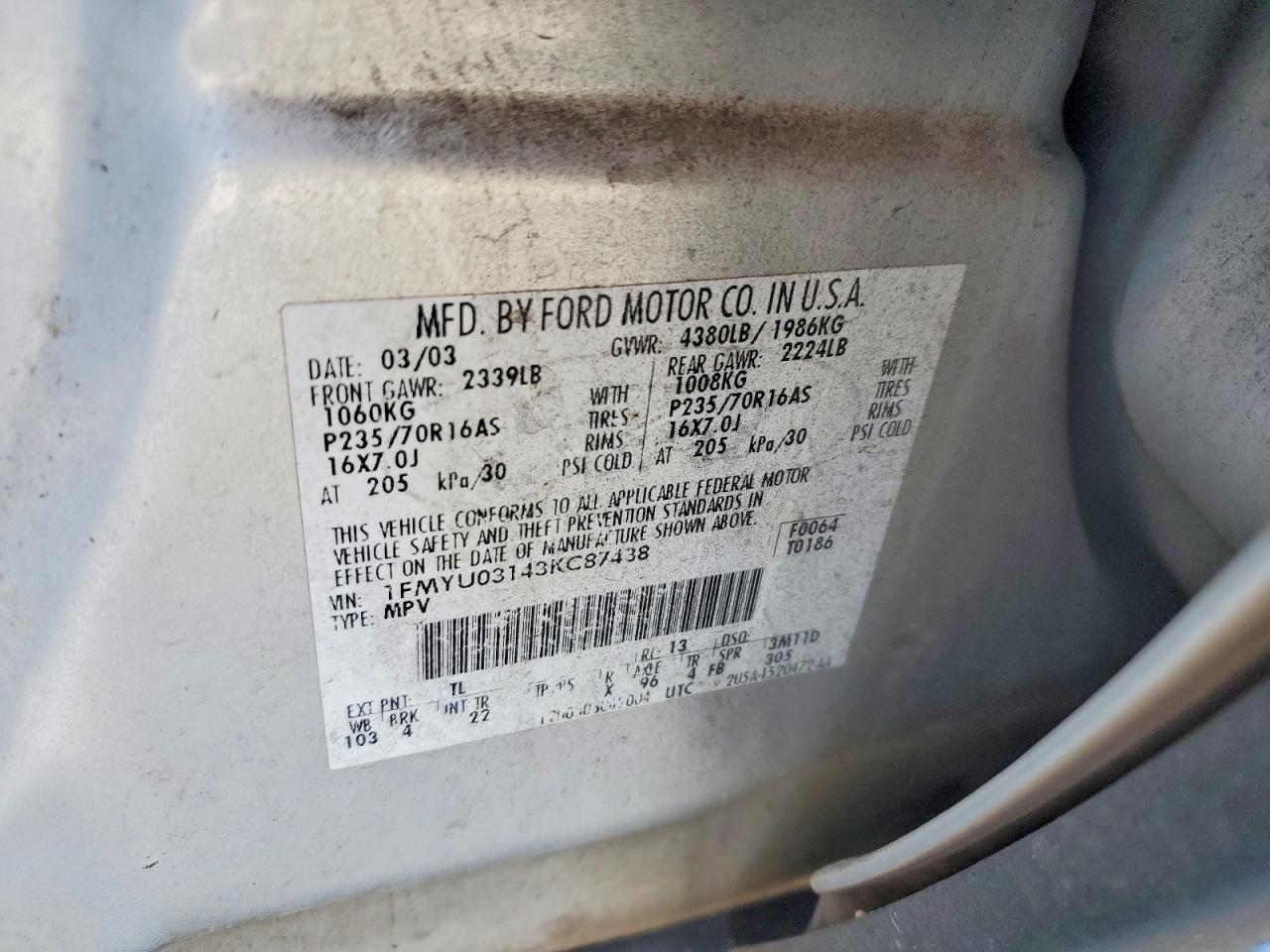 2003 Ford Escape xlt