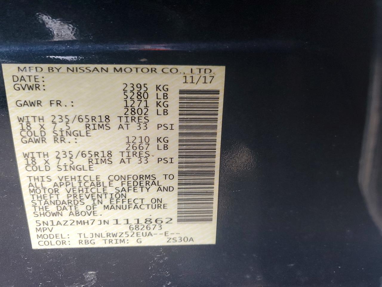 2018 Nissan Murano s