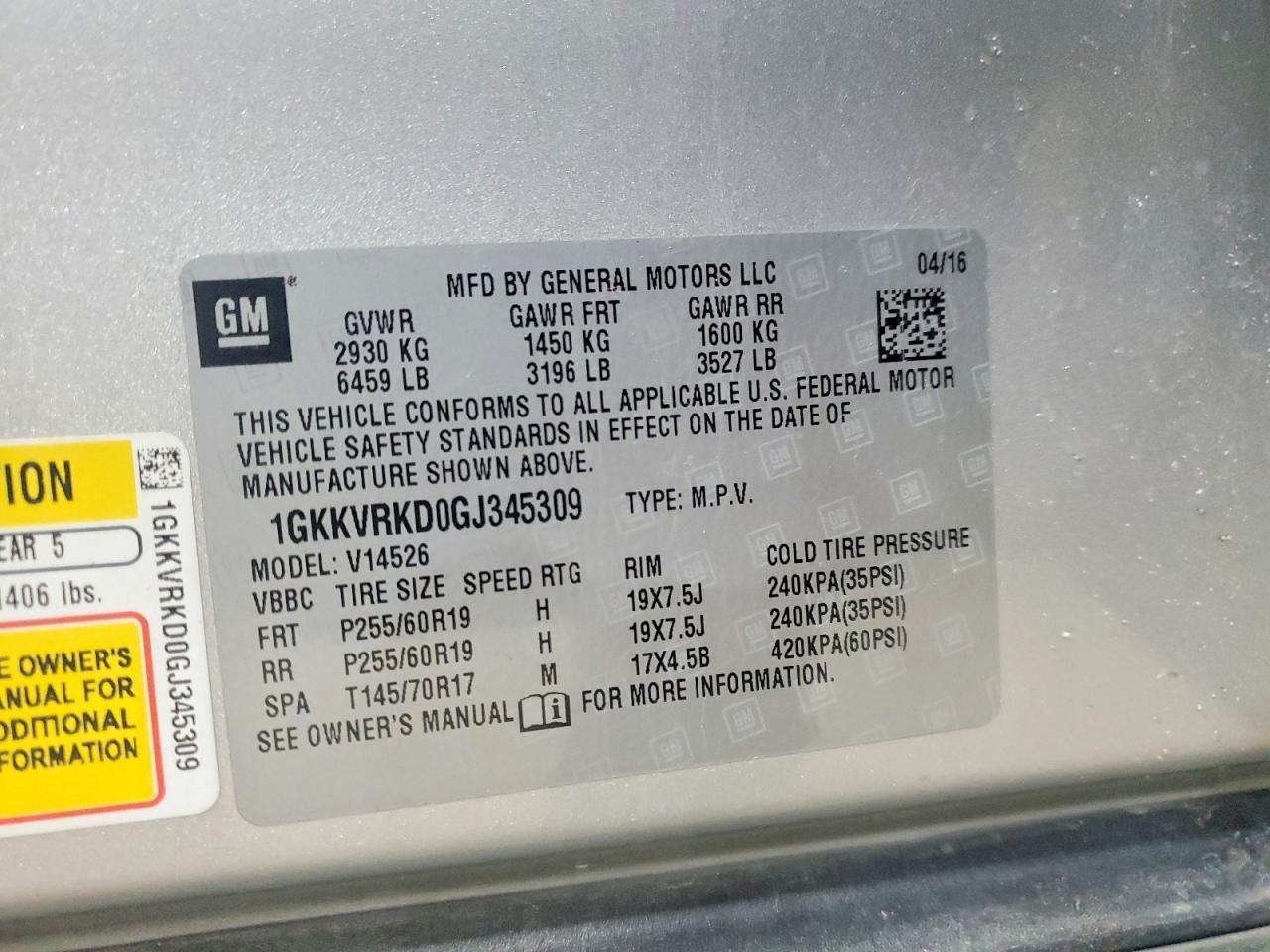 2016 GMC Acadia Slt-1
