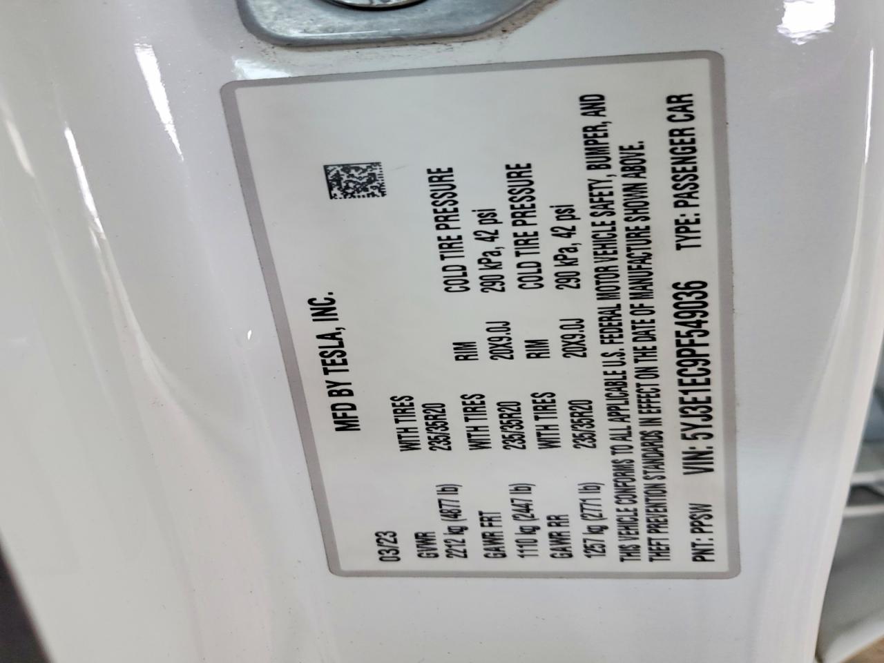 2023 Tesla Model 3