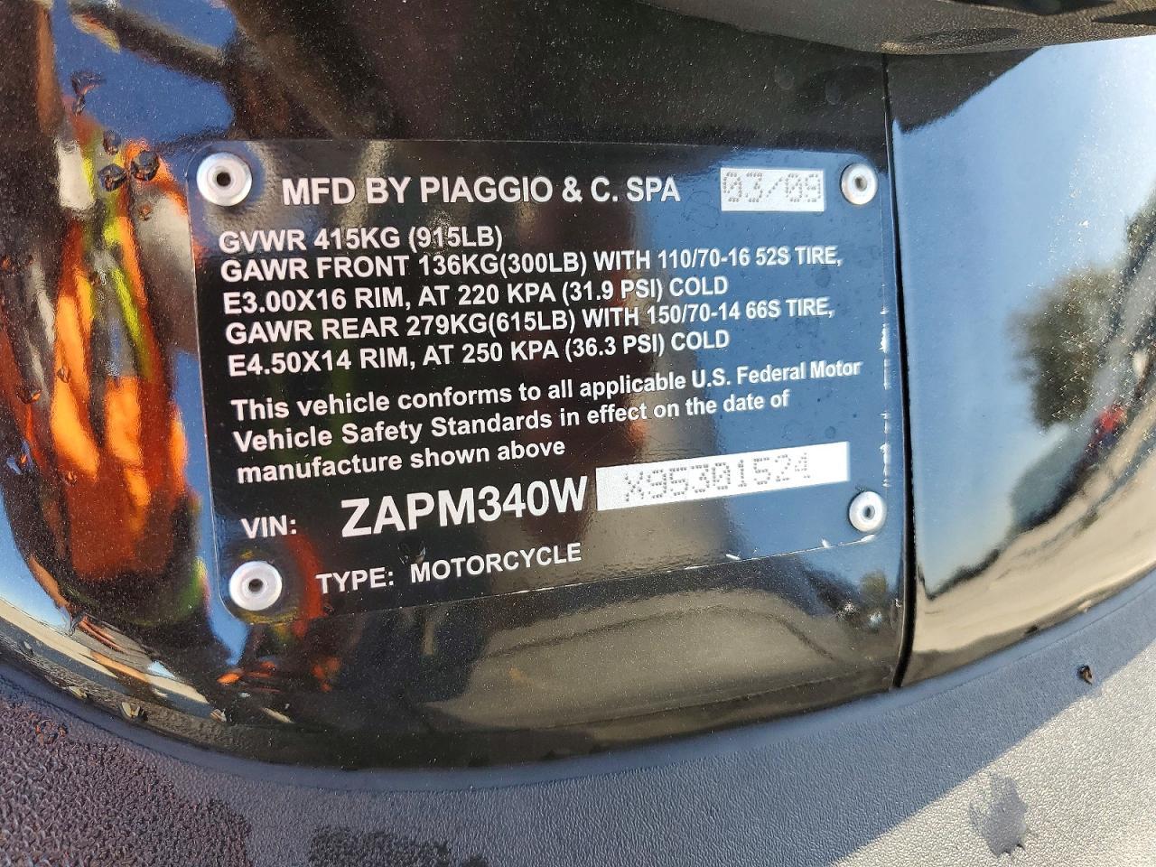 2009 Piaggio BV 500