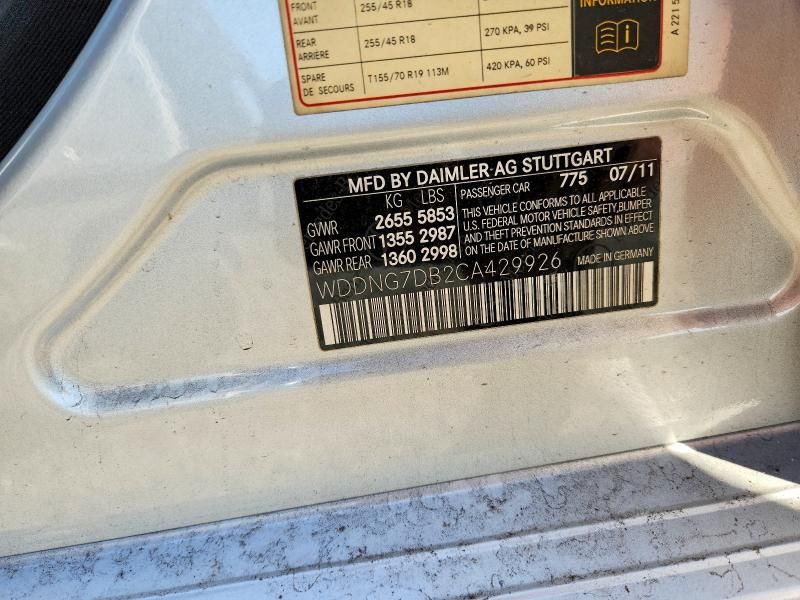 2012 Mercedes-Benz S 550