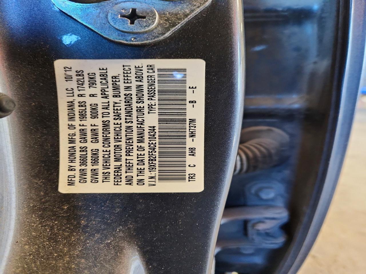 2012 Honda Civic lx