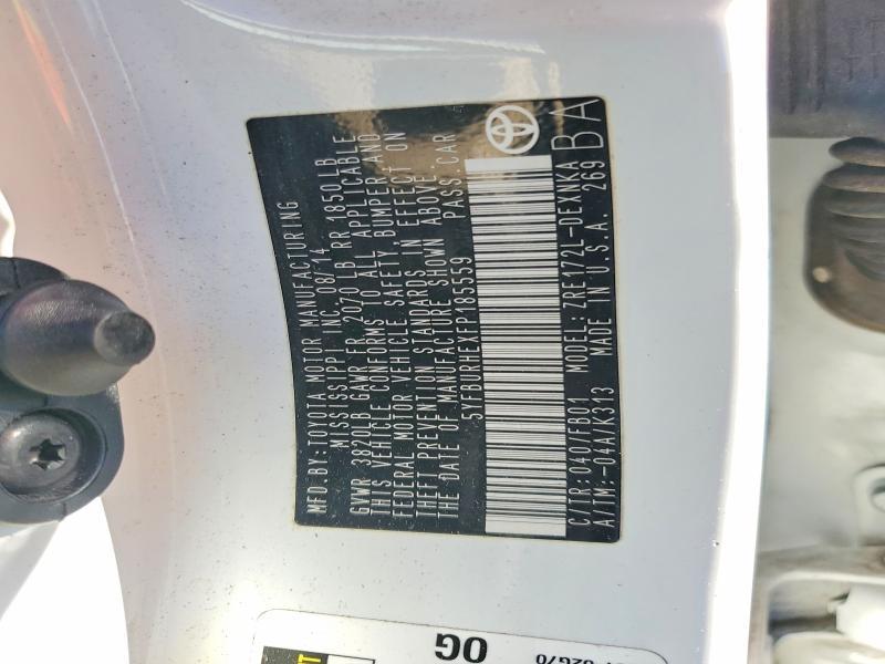 2015 Toyota Corolla le