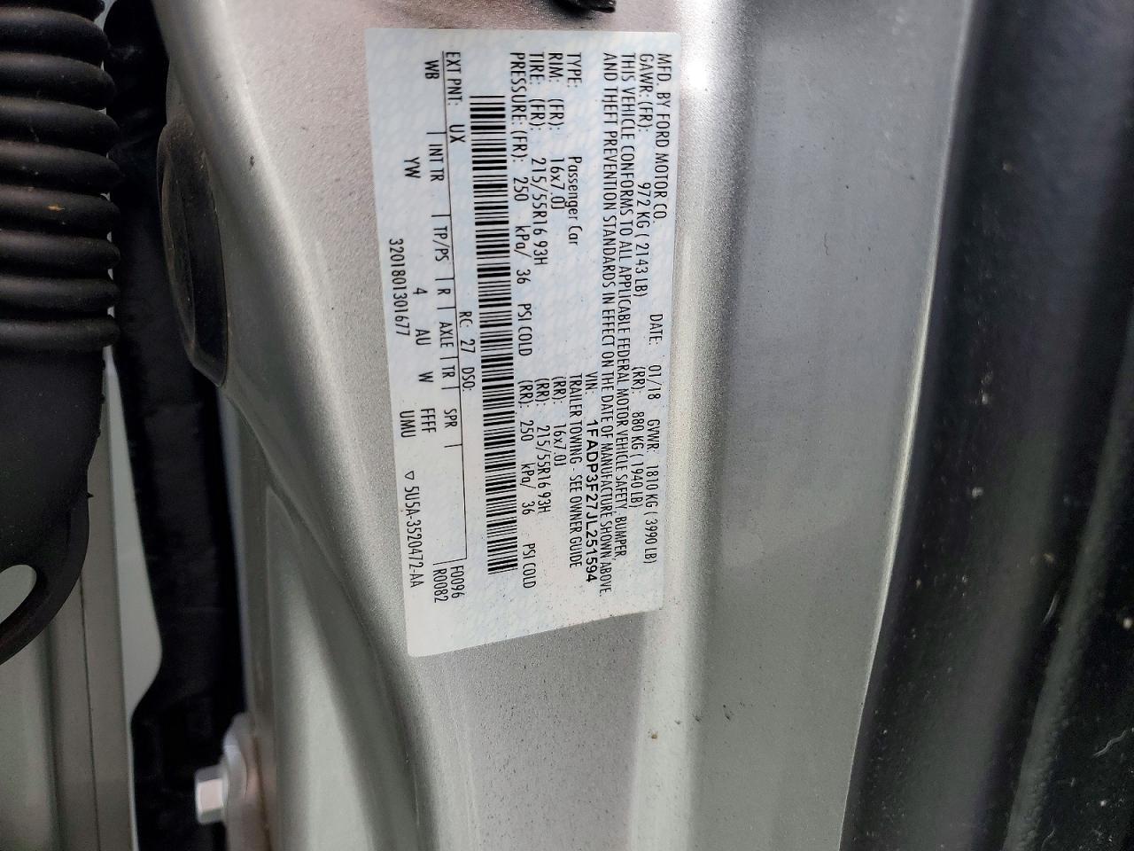 2018 Ford Focus se