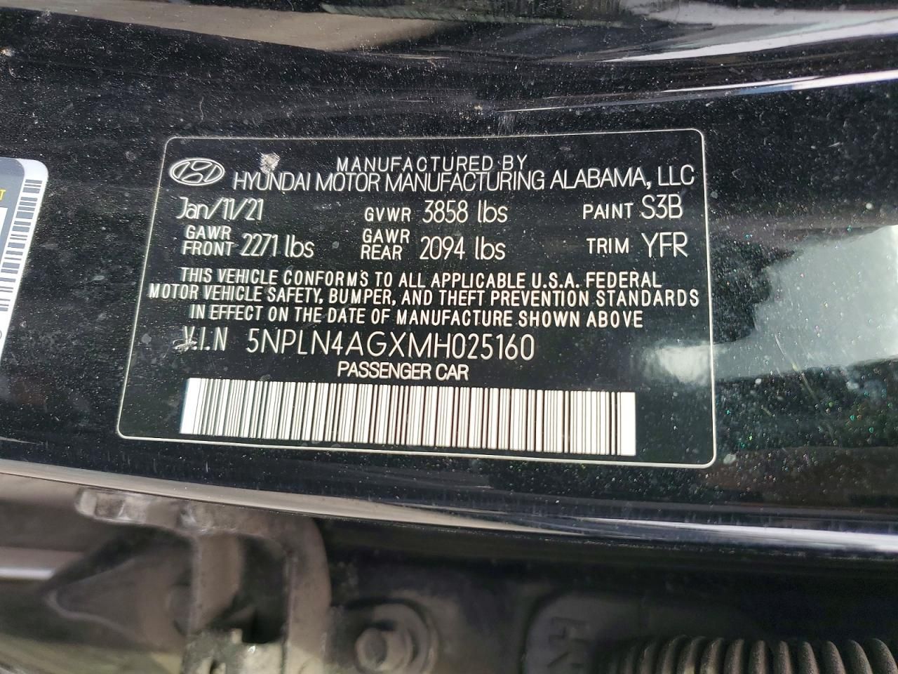 2021 Hyundai Elantra sel