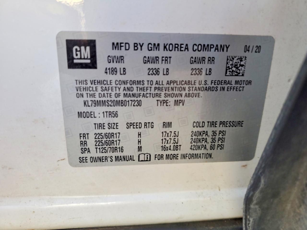 2021 Chevrolet Trailblazer ls