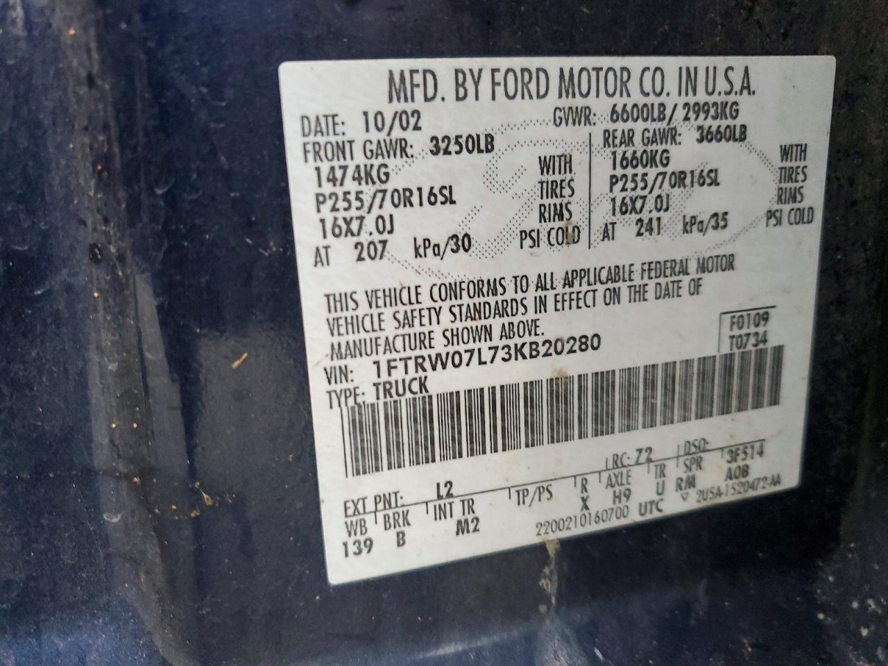 2003 Ford F150 Supercrew