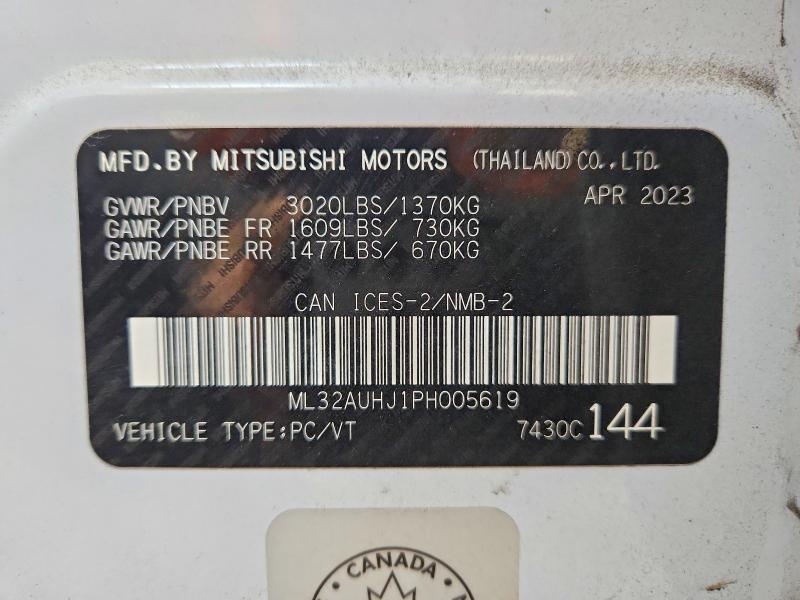 2023 Mitsubishi Mirage es
